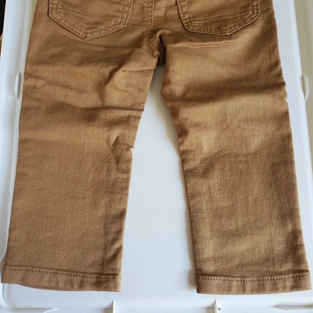 Cat & Jack Pants Boy's Girl's Size 2T Straight School Approved Khaki Pants New